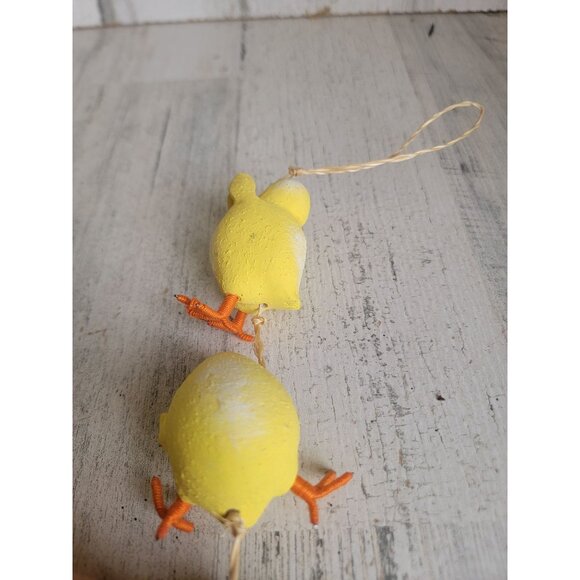 Chicks climbing rope easter ornament unique spring xmas - Picture 7 of 7